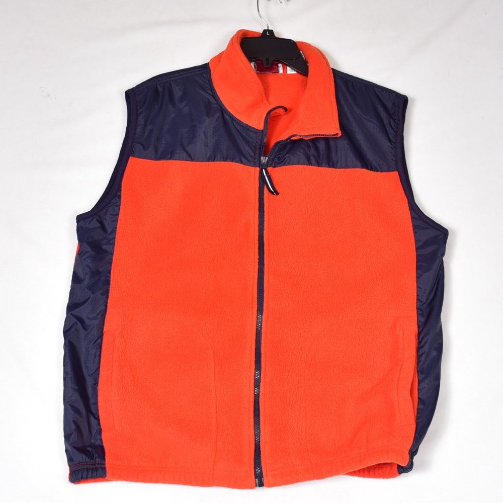 KAD Clothing Company Men's Winter Vest Size XL Orange & Blue